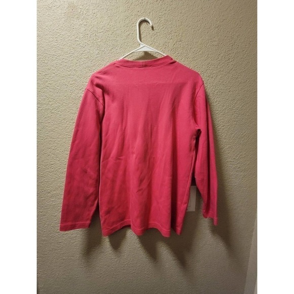 Talbots Petites 100% Cotton Pink Cardigan With Gold Colored Hardware - Picture 4 of 4